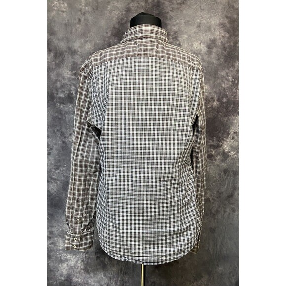 Zara Man Size 40 Slim Fit Lightweight 100% Cotton Plaid Button Up Shirt - Picture 3 of 4